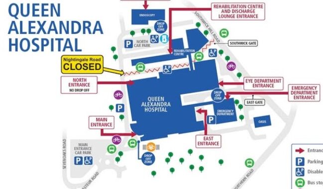 Roadworks Near Queen Alexandra Hospital to Cause Four-Month Traffic Delays